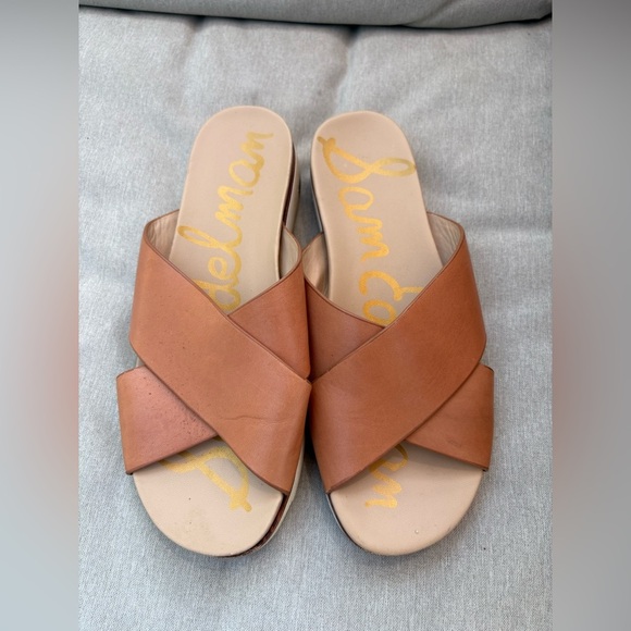 Sam Edelman Audrea Cross Strap Slide Sandals - size 8 - Picture 3 of 7